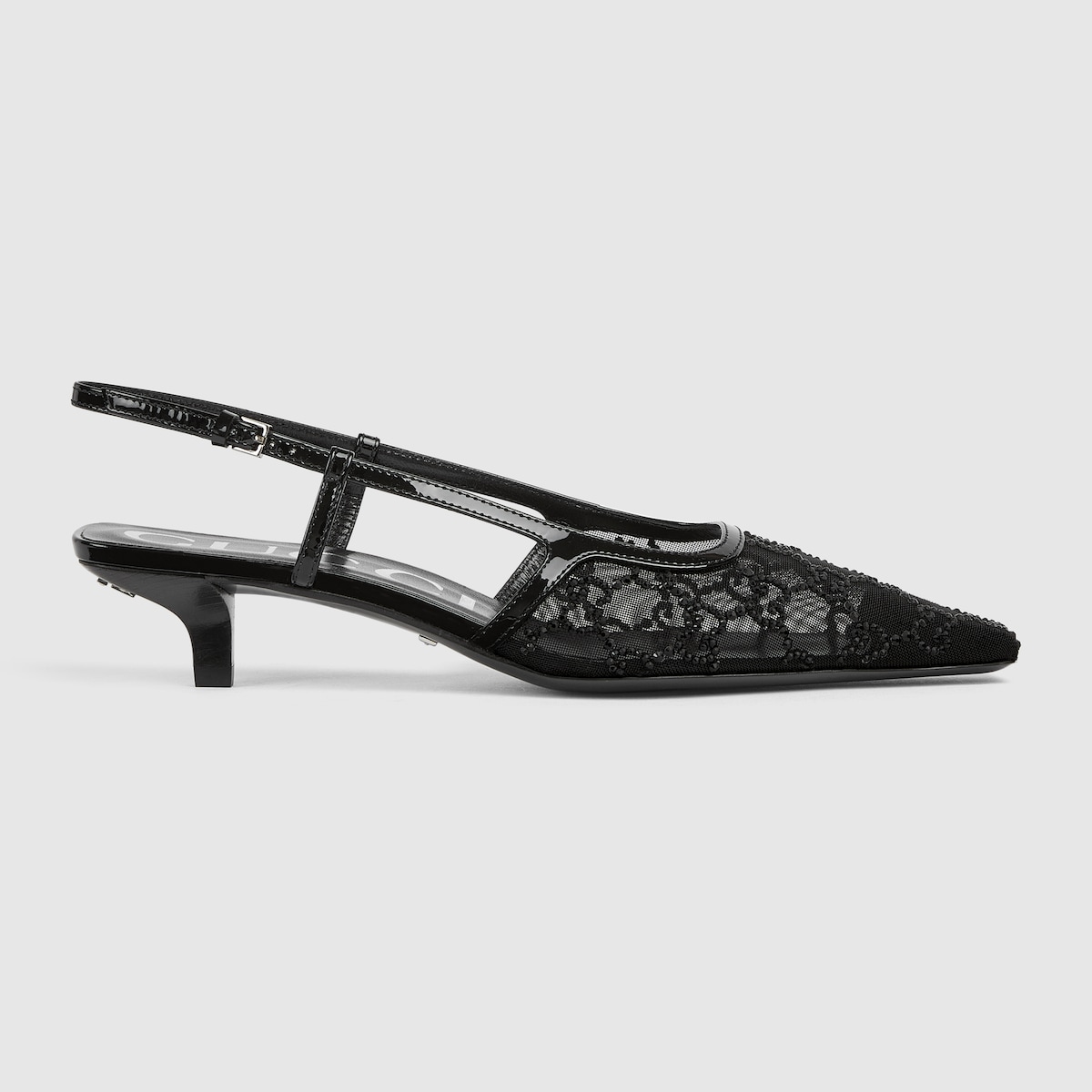 Gucci Women’s GG crystal slingback pump - Image 1